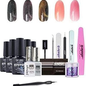 COPY - COPY - Gel Nail Polish Kit  Colors Gel Nail Polish Base and Top Coat UV …